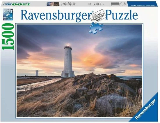 Ravensburger Puzzel Prachtige Lucht Boven De Vuurtoren Van Akranes IJsland - Legpuzzel - 1500 Stukjes 3 Ravensburger Puzzel Prachtige Lucht Boven De Vuurtoren Van Akranes IJsland - Legpuzzel - 1500 Stukjes