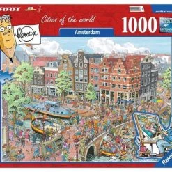Ravensburger Puzzel Fleroux Amsterdam - Legpuzzel - 1000 Stukjes -Exporteren puzzels winkel 550x423 10
