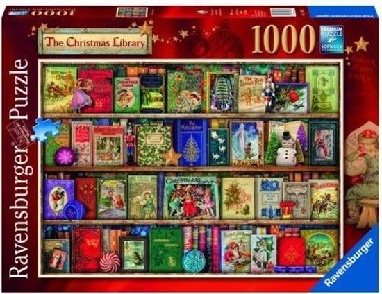 Ravensburger Puzzel The Christmas Library - Legpuzzel - 1000 Stukjes 3 Ravensburger Puzzel The Christmas Library - Legpuzzel - 1000 Stukjes