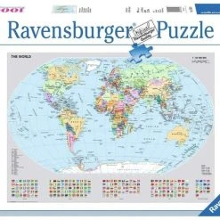 Ravensburger Puzzel Staatkundige Wereldkaart - Legpuzzel - 1000 Stukjes -Exporteren puzzels winkel 550x425 2