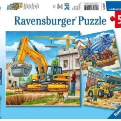 Ravensburger Puzzel Grote Bouwvoertuigen - 3x49 Stukjes - Kinderpuzzel -Exporteren puzzels winkel 550x426 4