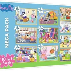 Trefl Peppa Pig 10-in-1 Puzzel - 20/35/48 Stukjes