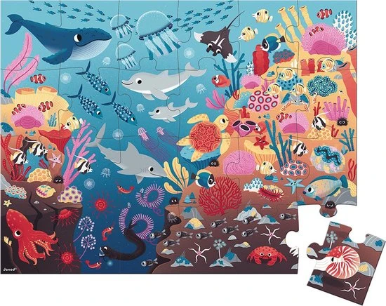 Janod Magische Puzzel - De Oceaan 6 Janod Magische Puzzel - De Oceaan - Afbeelding 4