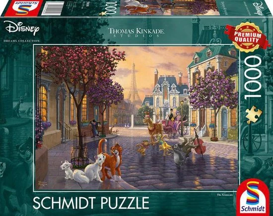 Schmidt Spiele Disney The Aristocats Contourpuzzel 1000 Stuk(s) Dieren 5 Schmidt Spiele Disney The Aristocats Contourpuzzel 1000 Stuk(s) Dieren - Afbeelding 3