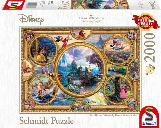 Schmidt Puzzel Disney Dreams Collection - 2000 Stukjes - 12+ 3 Schmidt Puzzel Disney Dreams Collection - 2000 Stukjes - 12+