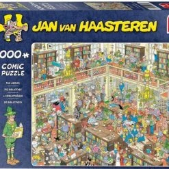 Jan Van Haasteren De Bibliotheek Puzzel - 1000 Stukjes 23 Jan Van Haasteren De Bibliotheek Puzzel - 1000 Stukjes -Exporteren puzzels winkel 550x441
