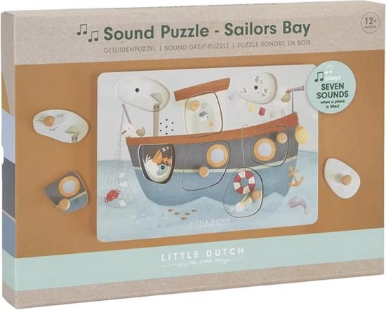 Little Dutch Geluidenpuzzel Sailors Bay FSC 5 Little Dutch Geluidenpuzzel Sailors Bay FSC - Afbeelding 3