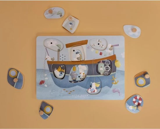 Little Dutch Geluidenpuzzel Sailors Bay FSC 12 Little Dutch Geluidenpuzzel Sailors Bay FSC - Afbeelding 10