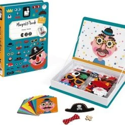 Janod Magnetibook - Gekke Gezichten Jongens -Exporteren puzzels winkel 550x445 1