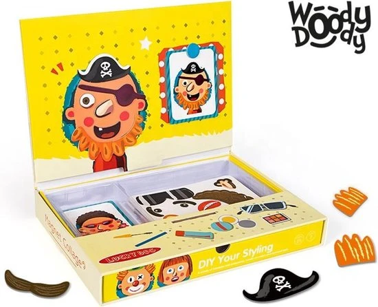 Knutsel Doos Magneetboek Knutselpakket - Magnetibook Gezichten Maken - Creatief Speelgoed Knutselen Jongens En Meisjes - WoodyDoody 7 Knutsel Doos Magneetboek Knutselpakket - Magnetibook Gezichten Maken - Creatief Speelgoed Knutselen Jongens En Meisjes - WoodyDoody - Afbeelding 5