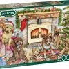 Falcon Puzzel Christmas Puppies - Legpuzzel - 500 Stukjes -Exporteren puzzels winkel 550x447 9