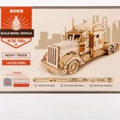 Robotime Modelbouwpakket Heavy Truck 22,4 Cm Hout 286-delig -Exporteren puzzels winkel 550x450 3