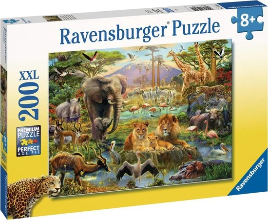 Ravensburger Puzzel Dieren Van De Savanne - Legpuzzel - 200 Stukjes 5 Ravensburger Puzzel Dieren Van De Savanne - Legpuzzel - 200 Stukjes - Afbeelding 3