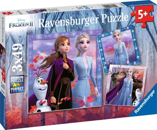 Ravensburger Puzzels Disney Frozen 2 - 3 X 49 Stukjes - Kinderpuzzel 5 Ravensburger Puzzels Disney Frozen 2 - 3 X 49 Stukjes - Kinderpuzzel - Afbeelding 3