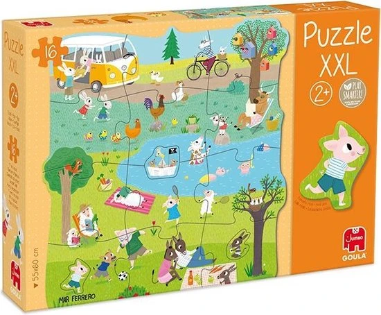 Goula XXL Legpuzzel - Naar Buiten - 16 Stukjes 11 Goula XXL Legpuzzel - Naar Buiten - 16 Stukjes - Afbeelding 9