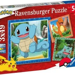 Ravensburger Puzzel Pok Mon - Legpuzzel - 3x49 Stukjes - Kinderpuzzel