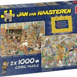Jan Van Haasteren A Trip To The Museum Puzzel - 2 X 1000 Stukjes (without Gift) -Exporteren puzzels winkel 550x454