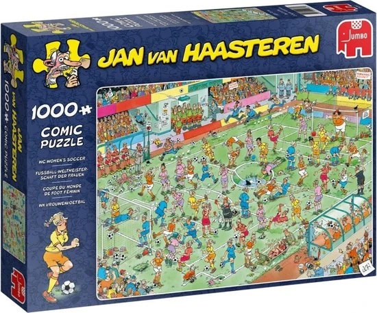 Jan Van Haasteren WK Vrouwenvoetbal Puzzel - 1000 Stukjes 3 Jan Van Haasteren WK Vrouwenvoetbal Puzzel - 1000 Stukjes