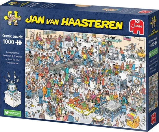 Jan Van Haasteren Beurs Van De Toekomst 1000 Stukjes - Legpuzzel 5 Jan Van Haasteren Beurs Van De Toekomst 1000 Stukjes - Legpuzzel - Afbeelding 3