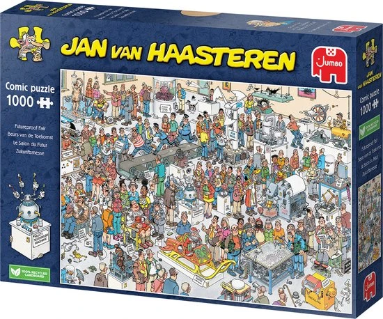 Jan Van Haasteren Beurs Van De Toekomst 1000 Stukjes - Legpuzzel 7 Jan Van Haasteren Beurs Van De Toekomst 1000 Stukjes - Legpuzzel - Afbeelding 5