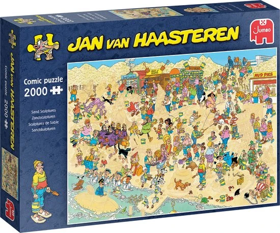 Jan Van Haasteren Zandsculpturen - Legpuzzel 2000 Stukjes 3 Jan Van Haasteren Zandsculpturen - Legpuzzel 2000 Stukjes