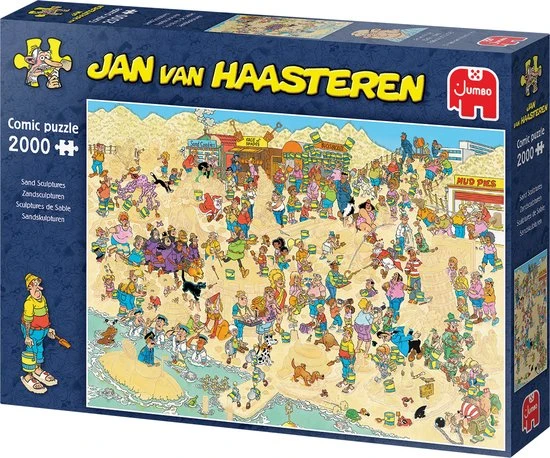 Jan Van Haasteren Zandsculpturen - Legpuzzel 2000 Stukjes 6 Jan Van Haasteren Zandsculpturen - Legpuzzel 2000 Stukjes - Afbeelding 4