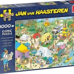 Jan Van Haasteren Kamperen In Het Bos Puzzel - 1000 Stukjes
