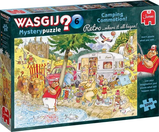 Wasgij Retro Mystery 6 Onrust Op De Camping! Puzzel - 1000 Stukjes 3 Wasgij Retro Mystery 6 Onrust Op De Camping! Puzzel - 1000 Stukjes