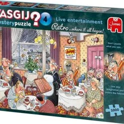 Wasgij Retro Mystery 4 Live Entertainment! Puzzel - 1000 Stukjes -Exporteren puzzels winkel 550x458 184