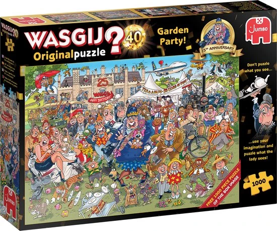 Wasgij Original 40 Tuinfeest! - 2x 1000 Stukjes - Wasgij 25 Jaar Jubileum Editie 4 Wasgij Original 40 Tuinfeest! - 2x 1000 Stukjes - Wasgij 25 Jaar Jubileum Editie - Afbeelding 2