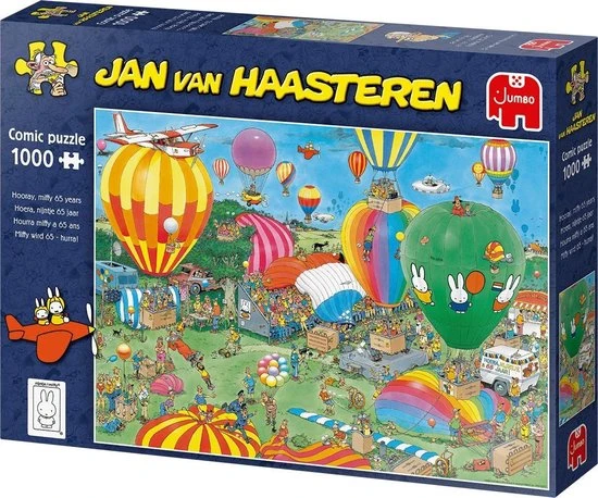 Jan Van Haasteren Hoera! Nijntje 65 Jaar Puzzel - 1000 Stukjes 9 Jan Van Haasteren Hoera! Nijntje 65 Jaar Puzzel - 1000 Stukjes - Afbeelding 7