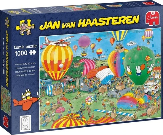 Jan Van Haasteren Hoera! Nijntje 65 Jaar Puzzel - 1000 Stukjes 10 Jan Van Haasteren Hoera! Nijntje 65 Jaar Puzzel - 1000 Stukjes - Afbeelding 8