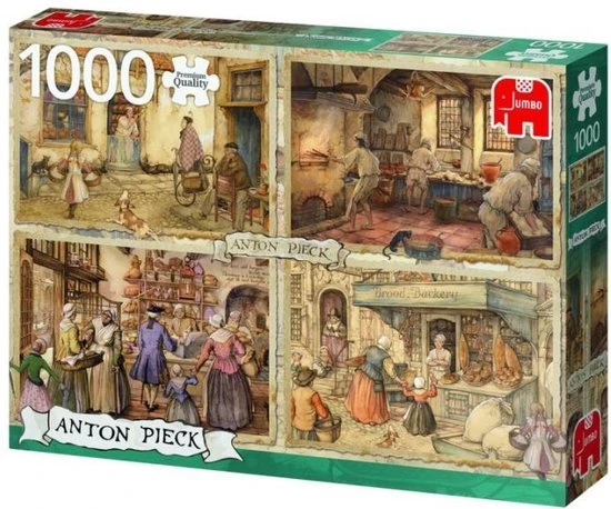 Jumbo Premium Collection Puzzel Anton Pieck Bakkers Uit De 19e Eeuw - Legpuzzel - 1000 Stukjes 8 Jumbo Premium Collection Puzzel Anton Pieck Bakkers Uit De 19e Eeuw - Legpuzzel - 1000 Stukjes - Afbeelding 6