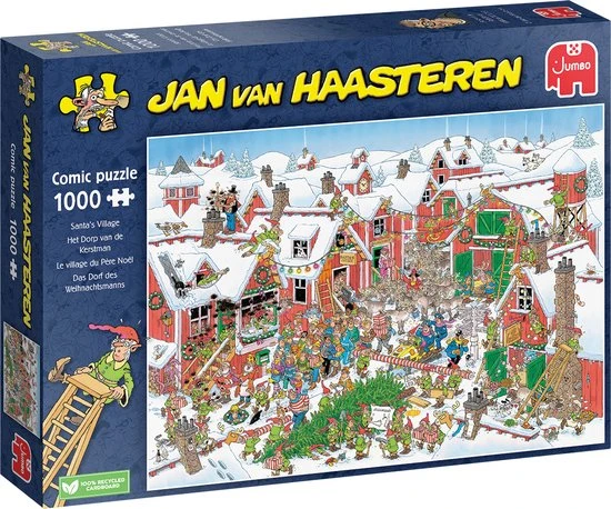 Jan Van Haasteren Het Dorp Van De Kerstman 1000 Stukjes - Legpuzzel 3 Jan Van Haasteren Het Dorp Van De Kerstman 1000 Stukjes - Legpuzzel