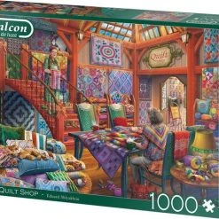 Falcon Puzzel The Quilt Shop - Legpuzzel - 1000 Stukjes -Exporteren puzzels winkel 550x458 248