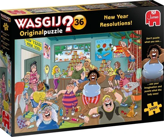 Wasgij Original 36 Goede Voornemens! Puzzel - 1000 Stukjes 5 Wasgij Original 36 Goede Voornemens! Puzzel - 1000 Stukjes - Afbeelding 3