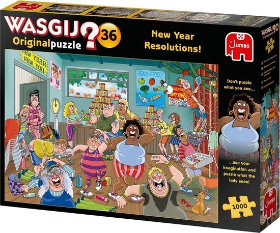 Wasgij Original 36 Goede Voornemens! Puzzel - 1000 Stukjes 10 Wasgij Original 36 Goede Voornemens! Puzzel - 1000 Stukjes - Afbeelding 8
