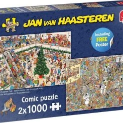Jan Van Haasteren Kerstkoopjes & Black Friday Puzzel - 2 X 1000 Stukjes