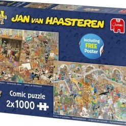 Jan Van Haasteren A Trip To The Museum Puzzel - 2 X 1000 Stukjes (without Gift) -Exporteren puzzels winkel 550x458 27