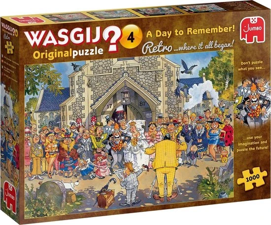 Wasgij Retro Original 4 Een Dag Om Nooit Te Vergeten! Puzzel - 1000 Stukjes 5 Wasgij Retro Original 4 Een Dag Om Nooit Te Vergeten! Puzzel - 1000 Stukjes - Afbeelding 3