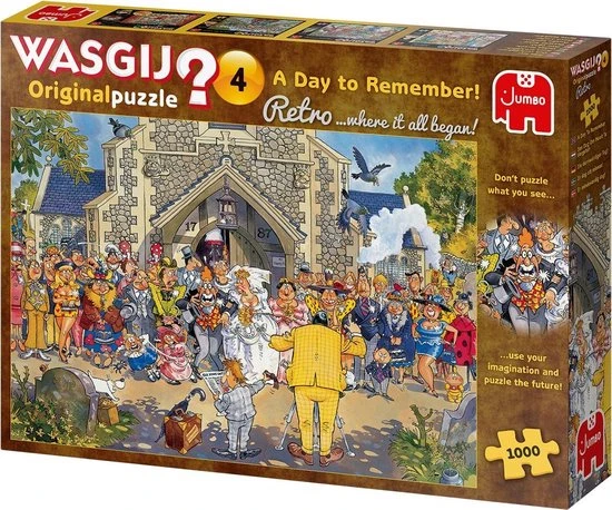 Wasgij Retro Original 4 Een Dag Om Nooit Te Vergeten! Puzzel - 1000 Stukjes 9 Wasgij Retro Original 4 Een Dag Om Nooit Te Vergeten! Puzzel - 1000 Stukjes - Afbeelding 7