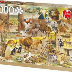 Jumbo Premium Collection Puzzel Rien Poortvliet: Building Noah's Ark - Legpuzzel - 1000 Stukjes -Exporteren puzzels winkel 550x458 283