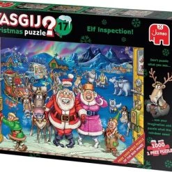 Wasgij Christmas 17 Elfinspectie Puzzel - 2x1000 Stukjes -Exporteren puzzels winkel 550x458 29