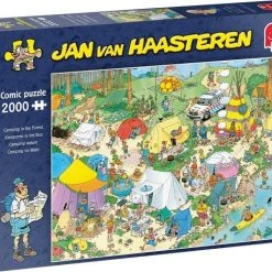 Jan Van Haasteren Kamperen In Het Bos Puzzel - 2000 Stukjes -Exporteren puzzels winkel 550x458 292