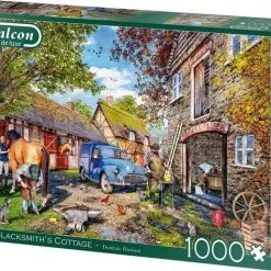 Falcon Puzzel The Blacksmith's Cottage - Legpuzzel - 1000 Stukjes -Exporteren puzzels winkel 550x458 300