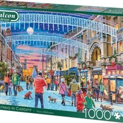 Falcon De Luxe Christmas In Cardiff 1000 Stukjes - Legpuzzel Voor Volwassenen -Exporteren puzzels winkel 550x458 353
