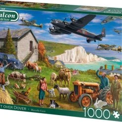 Falcon De Luxe Flight Over Dover 1000 Stukjes - Legpuzzel Voor Volwassenen -Exporteren puzzels winkel 550x458 361