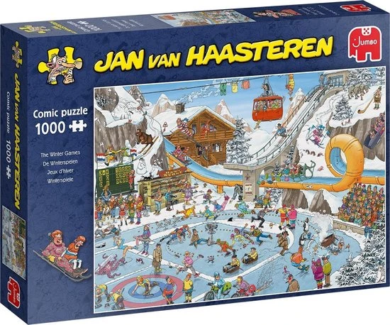 Jan Van Haasteren De Winterspelen Puzzel - 1000 Stukjes 4 Jan Van Haasteren De Winterspelen Puzzel - 1000 Stukjes - Afbeelding 2