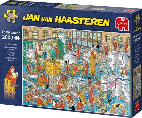 Jan Van Haasteren De Ambachtelijke Brouwerij Puzzel - 2000 Stukjes 5 Jan Van Haasteren De Ambachtelijke Brouwerij Puzzel - 2000 Stukjes - Afbeelding 3