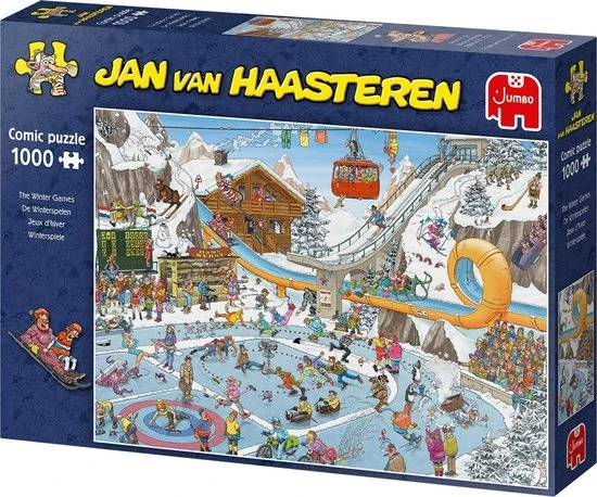 Jan Van Haasteren De Winterspelen Puzzel - 1000 Stukjes 8 Jan Van Haasteren De Winterspelen Puzzel - 1000 Stukjes - Afbeelding 6